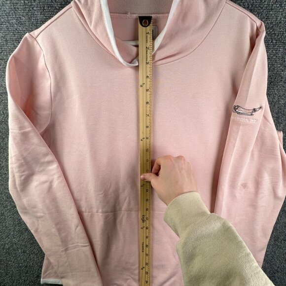 Footjoy Pullover Women Large Golf Performance Sweatshirt Pink Sheridan WY - Picture 2 of 16